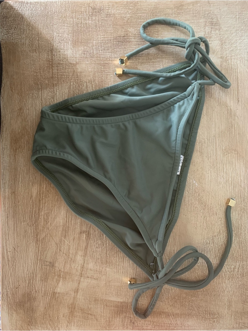 VENUS Olive Green Tie-Side Bikini Bottom